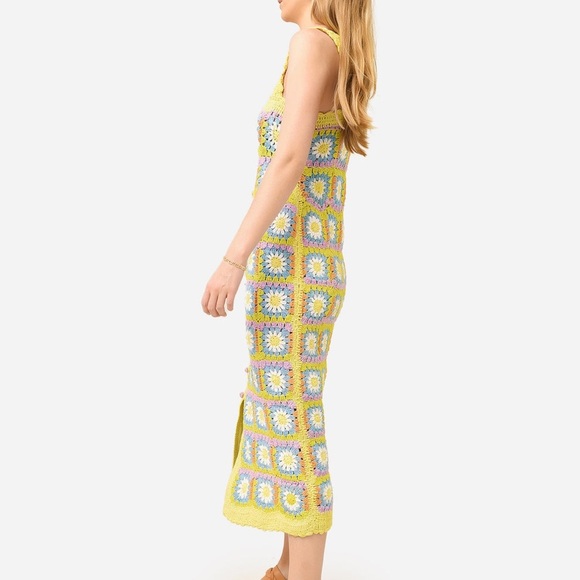 NWT Alémais Petra Crochet Midi Dress. Size US 4 - Picture 4 of 15